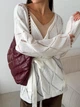 В'язаний жіночий кардиган Мрія ART KNIT молочний, oversize 046612 - зображення 1