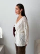 В'язаний жіночий кардиган Мрія ART KNIT молочний, oversize 046612 - зображення 6