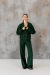 Жіночі в'язані штани Олівія ART KNIT смарагд, L-XL 046154 - зображення 6