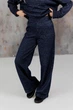 Жіночий в'язаний брюки TANGO ART KNIT Синя перлина, S-M 044076 - зображення 8