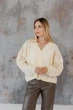 Кардиган жіночий Мереживо ART KNIT лимонний, S-M 045748 - зображення 1