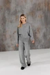 Жіночі в'язані брюки TANGO ART KNIT Сіра перлина, S-M 044042 - зображення 1