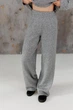 Жіночі в'язані брюки TANGO ART KNIT Сіра перлина, S-M 044042 - зображення 3