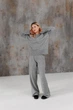 Жіночі в'язані брюки TANGO ART KNIT Сіра перлина, S-M 044042 - зображення 5