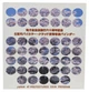 Набор монет Япония набор из 47 монет по 500 йен 2008-2016 AU-UNC Префектуры Японии В альбоме с картой Японии - изображение 3