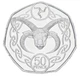 Монета Остров Мэн 50 пенсов 2020 UNC Регулярный чекан - Трискелион - Голова козла - изображение 1