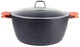 Кастрюля с крышкой Bohmann BH-7350-26-MRB 26 см 5 л серая - изображение 1