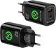Комплект Зарядное устройство Bavin PC2196Y-С 25W 2U+C + кабель Type-C - USB-A 18W Black (C-PC2196Y-C BK) - изображение 2