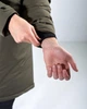 Чоловіча зимова куртка хакі кольору, розмір 2XL, арт.9055 - зображення 9