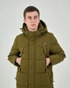 Мужская зимняя куртка хаки цвета, размер XL, арт.5915 - изображение 4