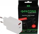 Ładowarka PATONA Premium 18W USB-C + USB-A White (4055655226011) - obraz 1