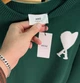 Светр AMI Paris Ami De Coeur Green L - зображення 3