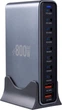 Сетевое зарядное устройство XoKo QC-800 GaN3 800W 10 портов Dark Grey (XK-QC-800) - изображение 2
