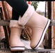 Женские теплые зимние резиновые полусапожки CROCS 37 р (23,5 см) бежевые - изображение 8