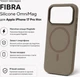 Чехол для смартфона Apple iPhone 17 Pro Max BeCover FIBRA Silicone OmniMag Brown (BC_716344) - изображение 2