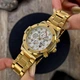 Наручний годинник Forsining 6914 Gold-White Steel - изображение 2