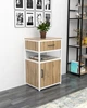Тумба с ящиком в стиле лофт EcoLoft Мирена DSP-1516W-1 - изображение 1