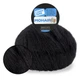 Пряжа Candy-Yarn Mohair 75%, Черный №11 - тонкая мохеровая пряжа с полиамидом 25 г / 237 м, для ажурных узоров, свитеров, шалей и кардиганов - изображение 1
