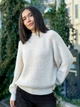 Жіночий светр в'язаний оверсайз Raglan Sweater бежевий One Size - зображення 1