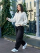Жіночий светр в'язаний оверсайз Raglan Sweater бежевий One Size - зображення 2