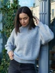 Жіночий светр в'язаний оверсайз Raglan Sweater сірий One Size - зображення 3