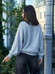 Жіночий светр в'язаний оверсайз Raglan Sweater сірий One Size - зображення 5