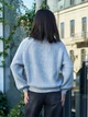 Жіночий светр в'язаний оверсайз Raglan Sweater сірий One Size - зображення 7