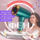 Фен для волосся бездротовий акумуляторний 500 Вт, компактний портативний фен з холодним повітрям від акумулятора та теплим від мережі для сушіння та укладання волосся Зелений, WHD-01-Green - зображення 1