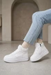 Кроссовки высокие женские Fashion белые из Натуральной кожи 348340_38 (23.5 см) - изображение 2