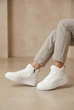 Кроссовки высокие женские Fashion белые из Натуральной кожи 348339_37 (23.5 см) - изображение 2