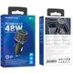 АЗУ Borofone BZ21 Brilliant 48W PD30W+QC3.0 (1Type-C/1USB) Black - изображение 3
