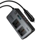АЗУ инвертор Hoco Z66 New PD66W+QC3.0 (2USB-A/1C/2xSocket) (0.5m) Black - изображение 6