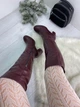 Женские сапоги 6571, бордовые, зимние, натуральная кожа (2880), 35 - изображение 5
