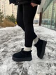 Женские угги 250-1, черные, зимние, натуральная замша (6144), 38 - изображение 6
