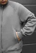 Олимпийка мужская стаф светло-серая на флисе спортивная Staff zh light gray fleece XXXL (406771) - изображение 3