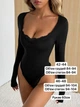 Боди из вискозы с кружевом 42-44 молочный - изображение 3