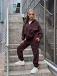 Спортивный костюм из плотного двустороннего флиса 42-44 шоколад - изображение 1