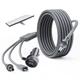 Автомобильный адаптер питания 3-в-1 для Starlink Mini, 12–24 В, DC + USB-A + USB-C YL-ST0013 - изображение 2