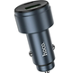 Автомобільний зарядний пристрій HOCO Z57B USB-A + USB-C PD 45W QC3.0 63W з LED-дисплеєм, графітовий - зображення 4
