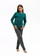 Піжама дитяча Family Look з бавовни Наталюкс 36р. 134см-140см зелений (9456134888851) - зображення 10