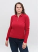 Поло жіноче червоне приталене довгий рукав 12543-04 ONE SIZE - зображення 6