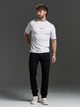 Стрейчевые базовые джинсы Slim Fit без потертостей ISSA PLUS GN4-180 40 черные (issa2007682870967) - изображение 1
