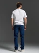 Классические джинсы прямого кроя Regular Fit с потертостями ISSA PLUS GN4-178 33 синие (issa2007682868339) - изображение 3
