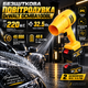 Воздуходувка DeWalt DCMBA100BL аккумуляторная 48 В 6 А·ч садовая бесщеточная 45000 об мин поток 220 м с давление 32.5 кПа с 2 АКБ для листьев пыли опилок гаража авто - изображение 1