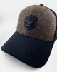 Мужская Зимняя Бейсболка Armani из Итальянской Шерсти с Ушами (Черная c Коричневым) размер M (58-59 см) - изображение 4