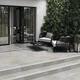 Ступенька из керамогранита Highbrook Grey Steptread серая 8x598x298 мм - изображение 2