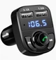 FM трансмітер Car X8, ФМ модулятор в авто Bluetooth 2х USB, гніздо для карт пам'яті, гучномовець - зображення 2
