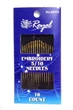 Голки ручні 06025 Royal №5-10 "золоте вушко" (16 штук) - изображение 1