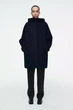 Пальто жіноче COS oversized double-faced wool coat 1258271001 M Темний синій - зображення 1