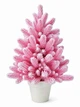 Елка заснеженная искусственная 70 см в горшке Розовая Hvoya Elegant Marshmallow Pink литая (211N/70/MMPS) - изображение 1